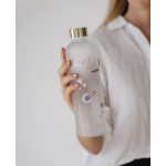 EQUA kulacs MISMATCH 750 ml, üveg Velvet Fehér (WHITE)