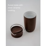 EQUA Cup, termosz bögre, barna EZÜST fogantyúval - 300 ml