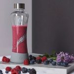 EQUA kulacs Esprit 550 ml, üveg, madártoll