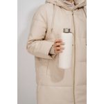 EQUA kulacs MISMATCH 750 ml, üveg Puffy - fehér (WHITE) (750 ml)