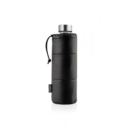 EQUA kulacs MISMATCH 750 ml, üveg Puffy - fekete (BLACK) (750 ml)