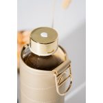 EQUA kulacs MISMATCH 750 ml, üveg Golden műbőr