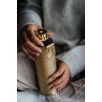 EQUA kulacs MISMATCH 750 ml, üveg Golden műbőr