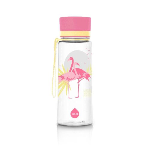 EQUA kulacs, BPA-mentes, Flamingó (600 ml)